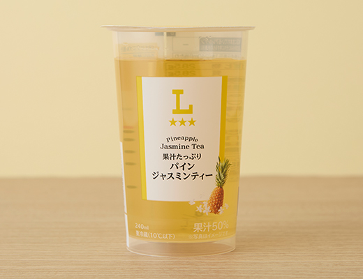 果汁たっぷり　パインジャスミンティー