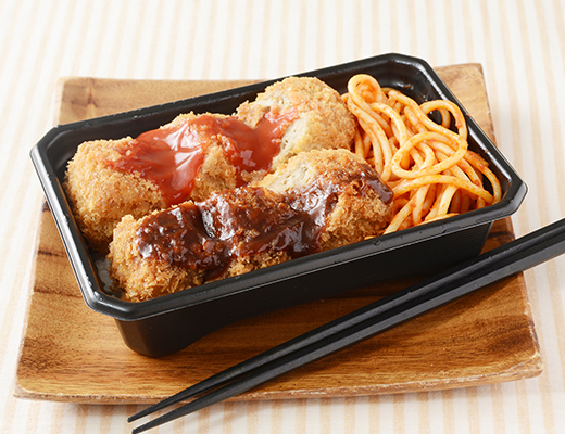 おかズドン！Wソースのメンチカツ弁当