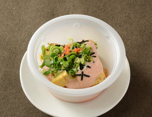 温めて食べる　明太子ソース仕立ての玉子焼