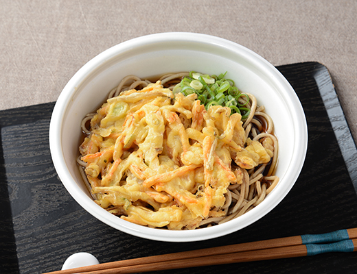 野菜かき揚げそば