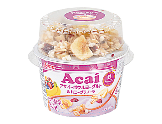 【ローソン】日本ルナ株式会社 アサイーボウルヨーグルト＆ハニーグラノーラ