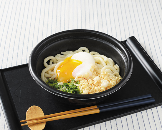 温・冷 気分で選べる!半熟玉子ぶっかけうどん
