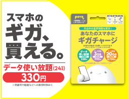 ギガチャージカード新登場！