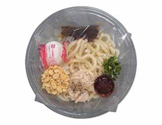 饂飩頑陣監修　冷し肉玉うどん（カレー）