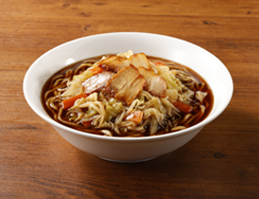 野菜たっぷり！香ばし濃口醤油ラーメン