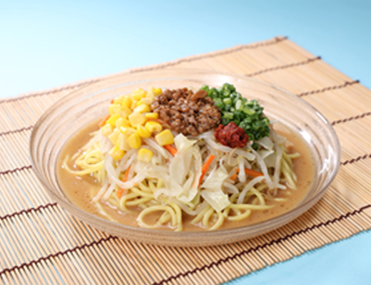 1食分の野菜が摂れる　冷たい信州味噌ラーメン