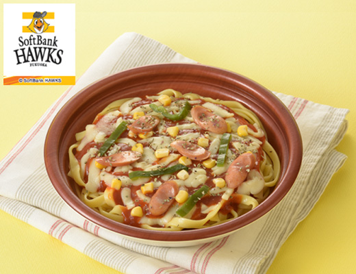 ばりスゴ！まるでピザみたいなパスタ