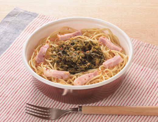九州産高菜のペペロンチーノ