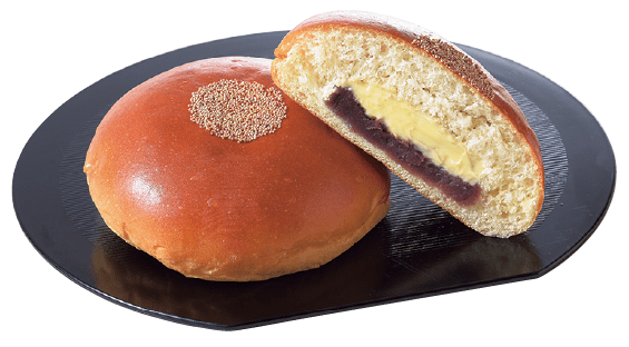 青森の食材を使った新商品 陸奥八仙酒粕あんぱんマーガリン入りの写真