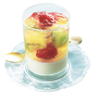 宮城の食材を使った新商品 いたがき選果Wキウイといちご＆ヨーグルトゼリーの写真