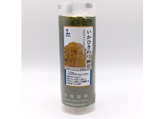 手巻寿司　いかひきわり納豆 