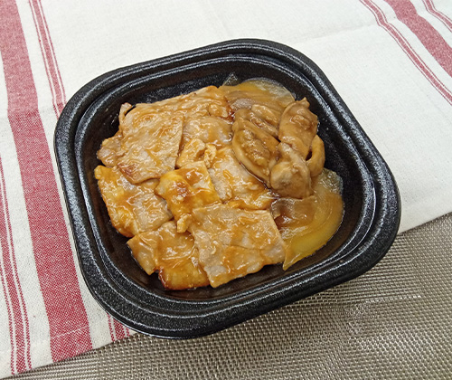 二種の肉盛丼