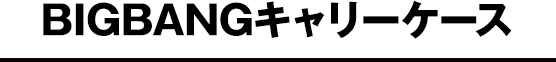 BIGBANGキャリーケース