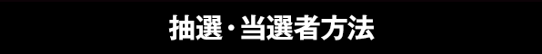 抽選・当選者方法