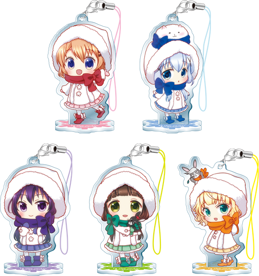 ご注文はうさぎですか？？ スタンド付きアクリルストラップ(全5種)
