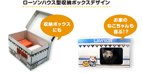ローソンハウス型収納ボックスデザイン