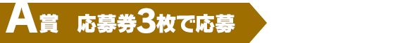 A賞（応募券3枚で応募）200組 400名様