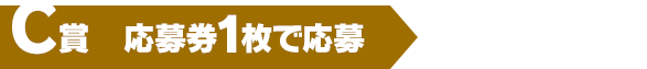 C賞（応募券1枚で応募）500名様