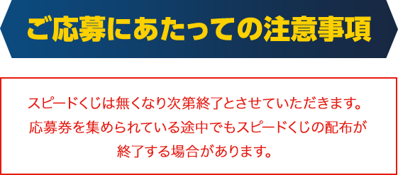 ご応募にあたっての注意事項