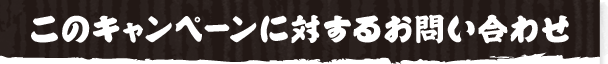このキャンペーンに対するお問い合わせ