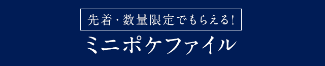 先着・数量限定でもらえる！ミニポケファイル