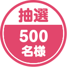 抽選 500名様
