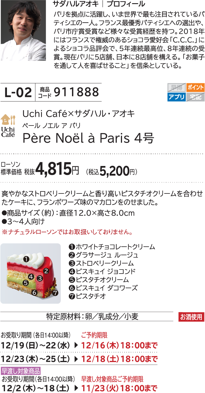 Pere Noek a Paris 4号 ローソン標準価格 税抜4,815円(税込5,200円)