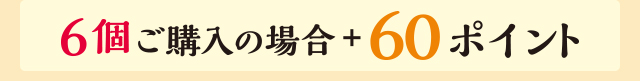 6個ご購入の場合+60ポイント