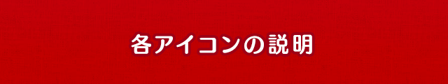 各アイコンの説明
